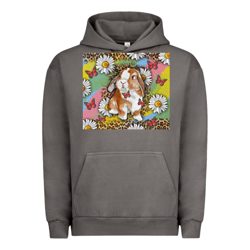 Watercolor Easter Bunny With Daisy Urban Hoodie by RanaPortraitStore | Teevron