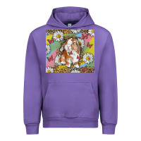 Tulip Watercolor Easter Bunny With Daisy Urban Hoodie - RanaPortraitStore