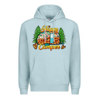 Blue Mist happy camper Premium Hoodie - Zillion Design Studio