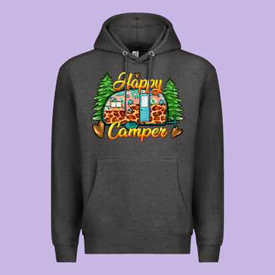 Happy Camper Premium Hoodie Designed By Zillion Design Studio