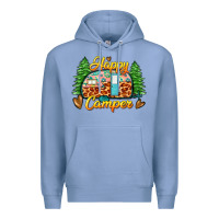 Colony Blue happy camper Premium Hoodie - Zillion Design Studio