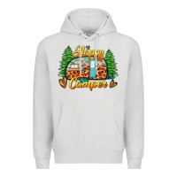 Dove Grey happy camper Premium Hoodie - Zillion Design Studio