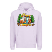 Lilac happy camper Premium Hoodie - Zillion Design Studio