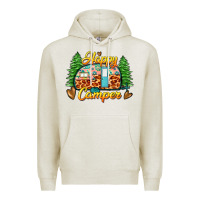 Oatmeal Heather happy camper Premium Hoodie - Zillion Design Studio