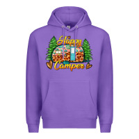 Purple happy camper Premium Hoodie - Zillion Design Studio