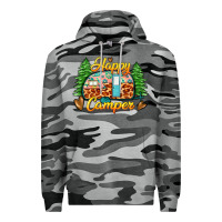 Slate Camo happy camper Premium Hoodie - Zillion Design Studio