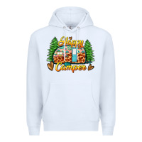 White happy camper Premium Hoodie - Zillion Design Studio
