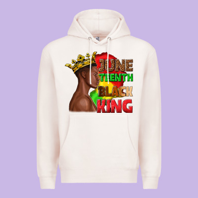 Juneteenth Black King Premium Hoodie Designed By Texasbilliewilder