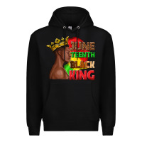 Black juneteenth black king Premium Hoodie - texasbilliewilder