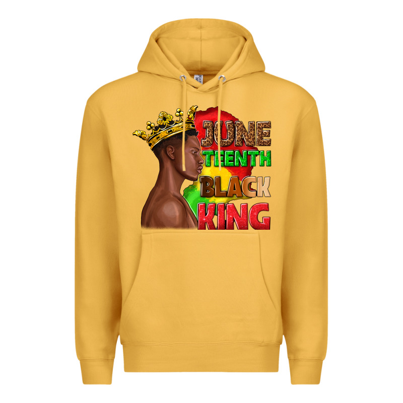 Juneteenth Black King Premium Hoodie by texasbilliewilder | Teevron