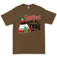 Cacao Christmas with my tribe boho Premium Tee - CowhideDigitalArt