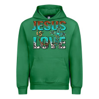 Emerald jesus is love Urban Hoodie - texasbilliewilder