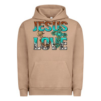 Pigment Burro jesus is love Urban Hoodie - texasbilliewilder