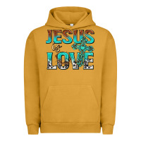 Pigment Peanut Butter jesus is love Urban Hoodie - texasbilliewilder
