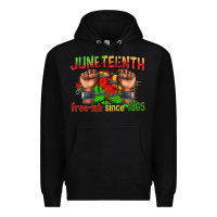Black juneteenth free ish since 1865 Premium Hoodie - texasbilliewilder