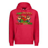 Cardinal juneteenth free ish since 1865 Premium Hoodie - texasbilliewilder