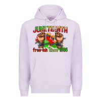 Lilac juneteenth free ish since 1865 Premium Hoodie - texasbilliewilder
