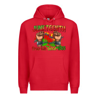 Red juneteenth free ish since 1865 Premium Hoodie - texasbilliewilder