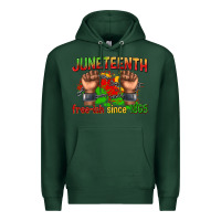 Sports Green juneteenth free ish since 1865 Premium Hoodie - texasbilliewilder