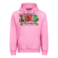 Fuchsia Pink christmas lights are my favorite color Urban Hoodie - Zillion Design Studio