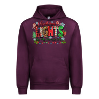 Mauve Wine christmas lights are my favorite color Urban Hoodie - Zillion Design Studio