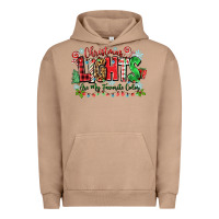 Pigment Burro christmas lights are my favorite color Urban Hoodie - Zillion Design Studio
