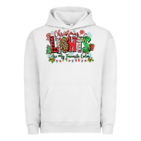 Pigment Lunar Rock christmas lights are my favorite color Urban Hoodie - Zillion Design Studio