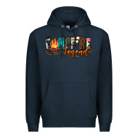 Navy campfire legend Premium Hoodie - Zillion Design Studio