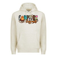 Oatmeal Heather campfire legend Premium Hoodie - Zillion Design Studio