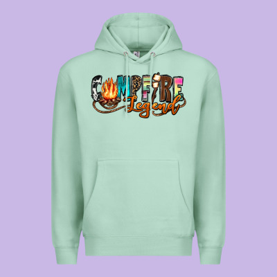 Campfire Legend Premium Hoodie Designed By Zillion Design Studio
