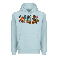 Blue Mist campfire legend Premium Hoodie - Zillion Design Studio