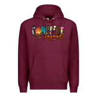 Burgundy campfire legend Premium Hoodie - Zillion Design Studio