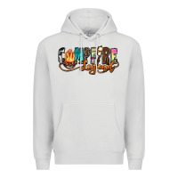 Dove Grey campfire legend Premium Hoodie - Zillion Design Studio
