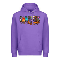 Purple campfire legend Premium Hoodie - Zillion Design Studio