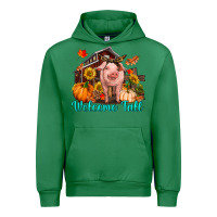 Emerald Welcome fall pig Urban Hoodie - RanaPortraitStore