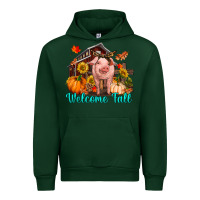 Forest Green Welcome fall pig Urban Hoodie - RanaPortraitStore
