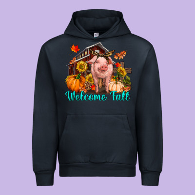 Urban Hoodie Welcome fall pig