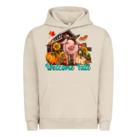 Pigment French Oak Welcome fall pig Urban Hoodie - RanaPortraitStore
