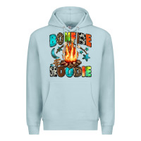 Blue Mist bonfire Premium Hoodie - Zillion Design Studio