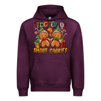 Mauve Wine teacher of smart cookies Urban Hoodie - Zillion Design Studio