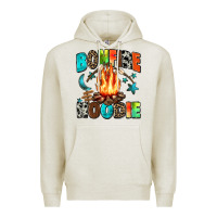 Oatmeal Heather bonfire Premium Hoodie - Zillion Design Studio