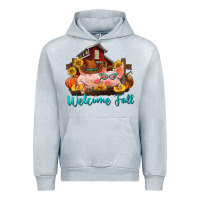 Heather Grey Welcome fall pigs Urban Hoodie - RanaPortraitStore
