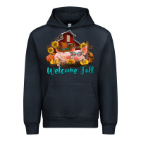 Navy Welcome fall pigs Urban Hoodie - RanaPortraitStore