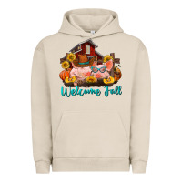 Pigment French Oak Welcome fall pigs Urban Hoodie - RanaPortraitStore