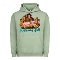 Pigment Oil Green Welcome fall pigs Urban Hoodie - RanaPortraitStore