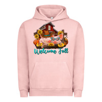 Pigment Salmon Welcome fall pigs Urban Hoodie - RanaPortraitStore