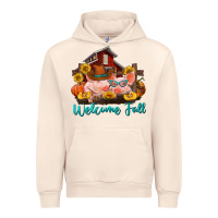 Sandshell Welcome fall pigs Urban Hoodie - RanaPortraitStore