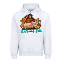White Welcome fall pigs Urban Hoodie - RanaPortraitStore