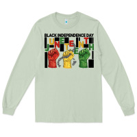 Matcha black independence day juneteenth Long Sleeve Tee - BarkalooDesign