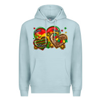 Blue Mist juneteenth heart Premium Hoodie - texasbilliewilder